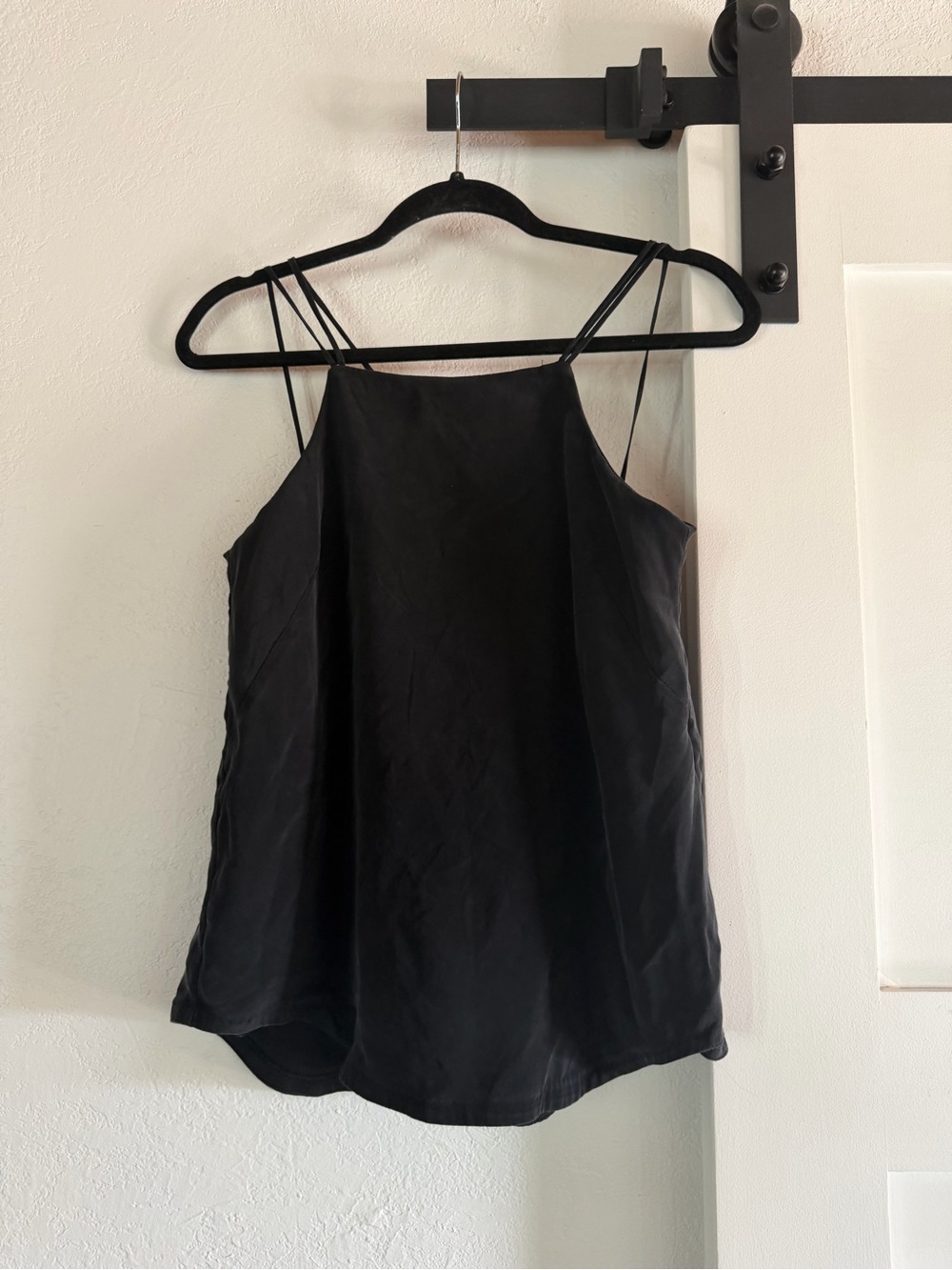 Cuyana tank medium silk Black Double Strap Camisole